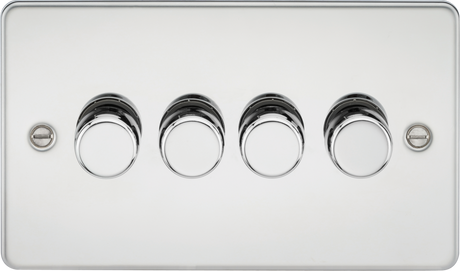 4G Intelligent Dimmer 10-200W (5-150W LED) - Polished Chrome