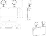 Knightsbridge 6W LED Twin Spot Emergency Light Secondary Image