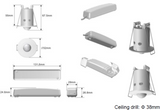 Mini 360° PIR Sensor with White Finish