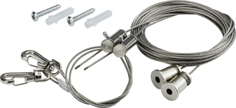 Torlan Suspension Hanger Accessory - 2.25m Wire Rope with Luminaire Clip
