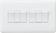 Knightsbridge 10AX Curved Edge 6G 2-Way Switch