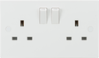 Knightsbridge 13A 2G DP Switched Socket with Twin Earths - ASTA Approved