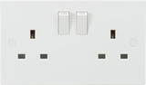 Knightsbridge 13A 2G DP Switched Socket with Twin Earths - ASTA Approved