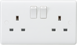 13A 2G DP Switched Socket with Twin Earths - ASTA Approved