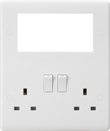 Small Multimedia Combination Plate - White