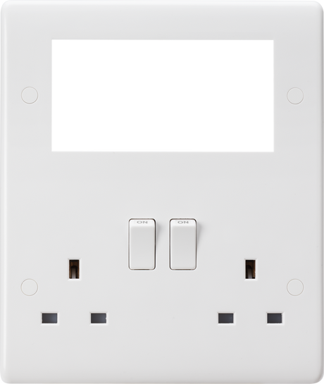 Small Multimedia Combination Plate - White