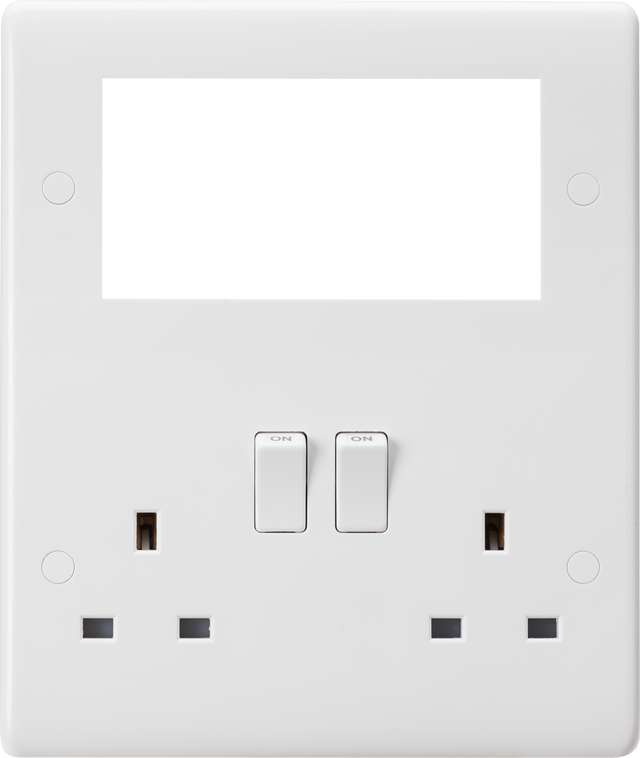 Small Multimedia Combination Plate - White