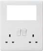 Small Multimedia Combination Plate - White