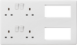 Multimedia Combination Plate - White Finish