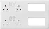 Multimedia Combination Plate - White Finish