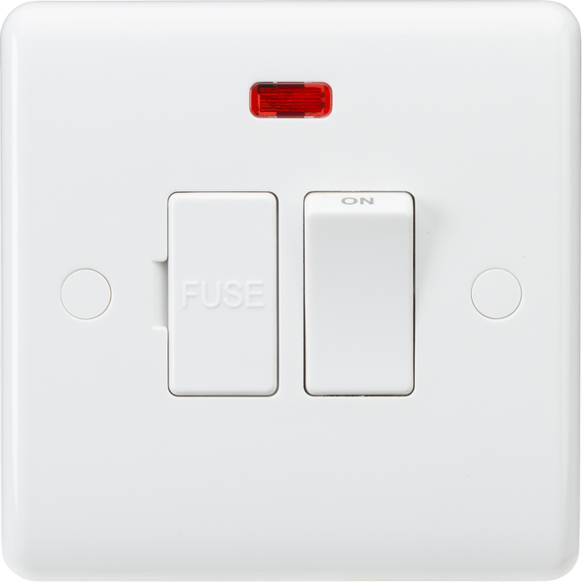 Knightsbridge 13A Switched Fused Spur Unit - Neon and Flex Outlet