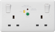 13A 2G DP RCD Switched Socket - 30mA (Type A)