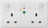 13A 2G DP RCD Switched Socket - 30mA (Type A)