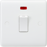 20A DP Switch with Neon - Curved Edge Design