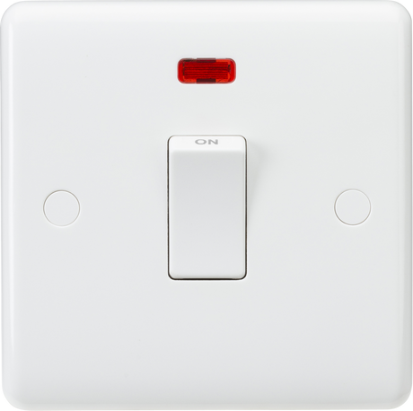 20A DP Switch with Neon - Curved Edge Design