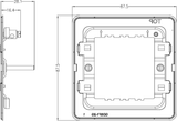 1-2G Grid Mounting Frame for Screwless - Installation View