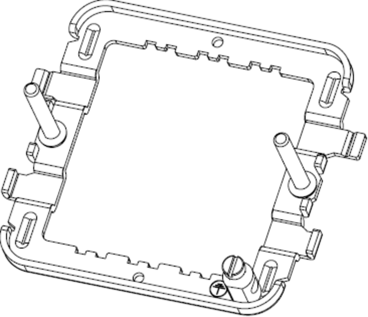 1-2G Grid Mounting Frame Side View