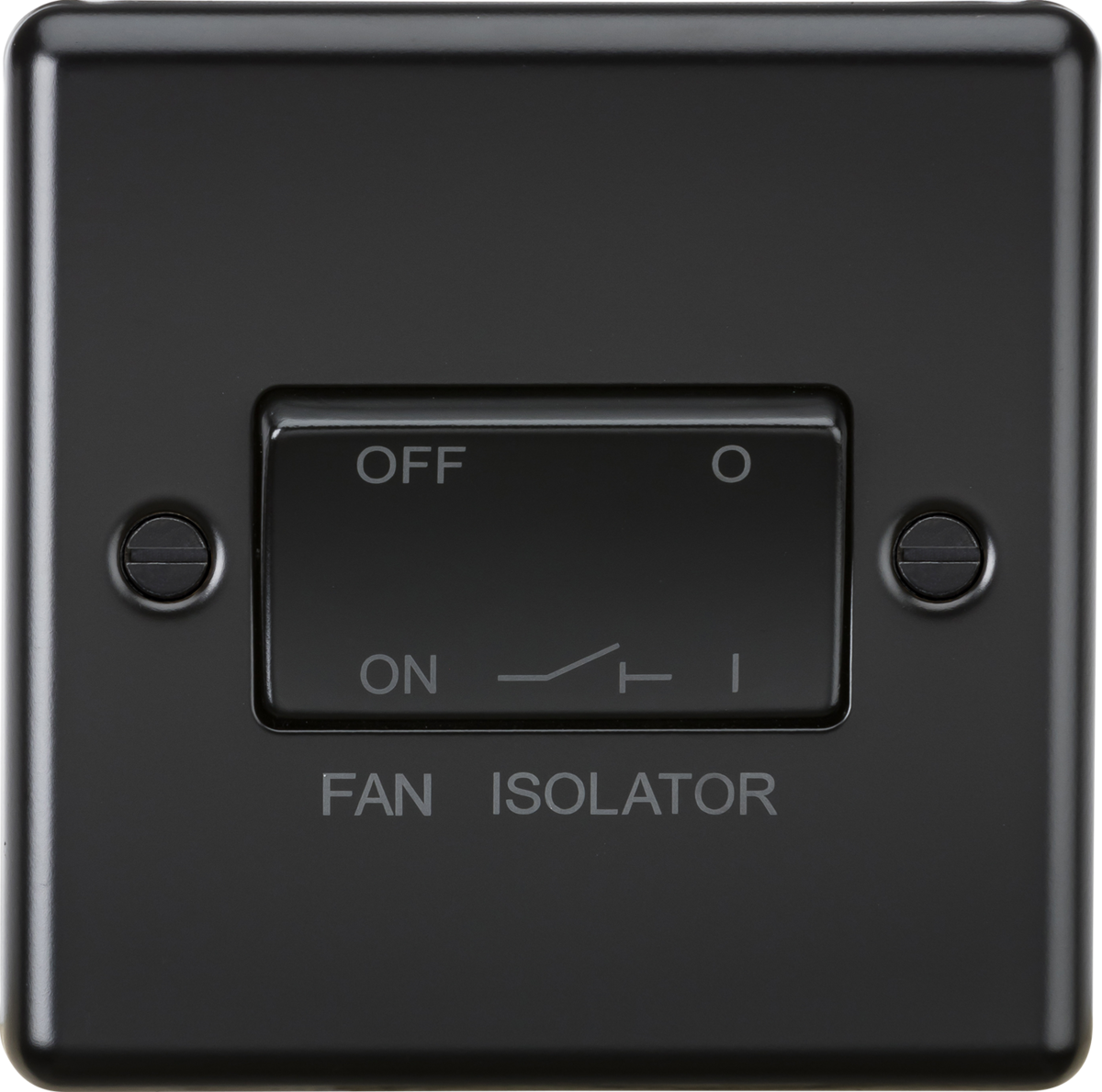 10A Fan Isolator Switch - Matt Black