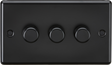 3G 2 Way 10-200W Intelligent Dimmer - Matt Black