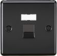 RJ45 Network Outlet - Matt Black