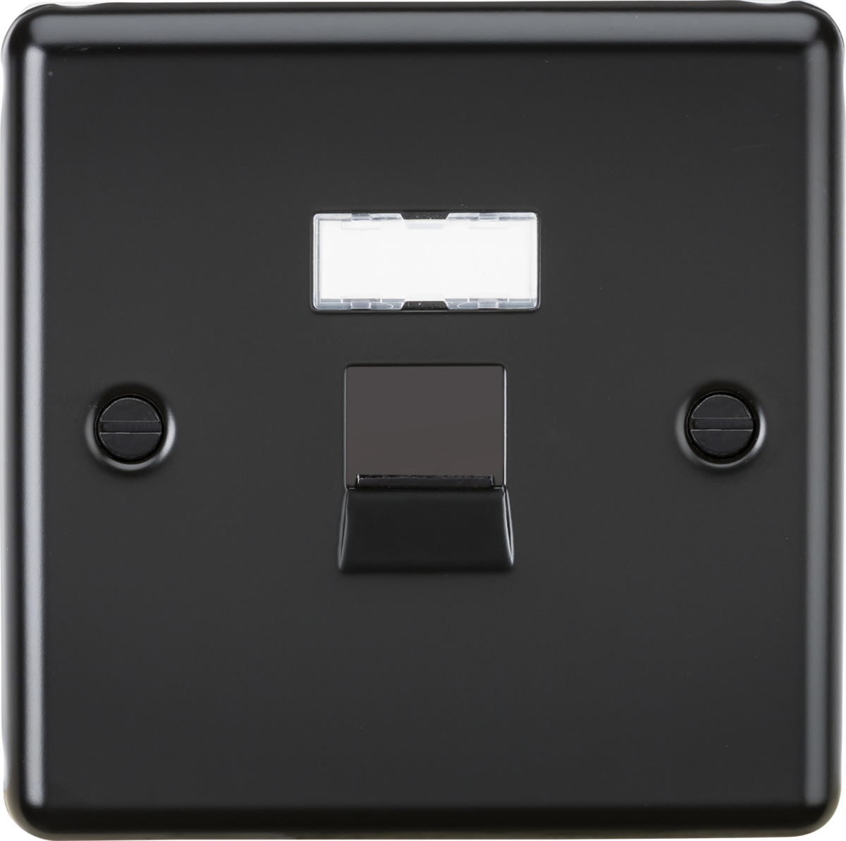 RJ45 Network Outlet - Matt Black
