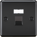 RJ45 Network Outlet - Matt Black