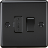 13A Switched Fused Spur Unit - Matt Black