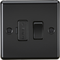 13A Switched Fused Spur Unit - Matt Black