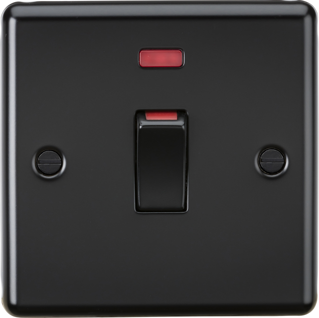 ML Accessories 45A 1G DP Switch with Neon - Matt Black
