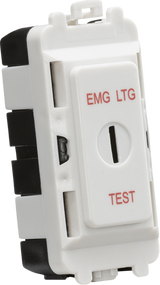 20AX 2 Way SP Key Module - White - EMG LTG TEST