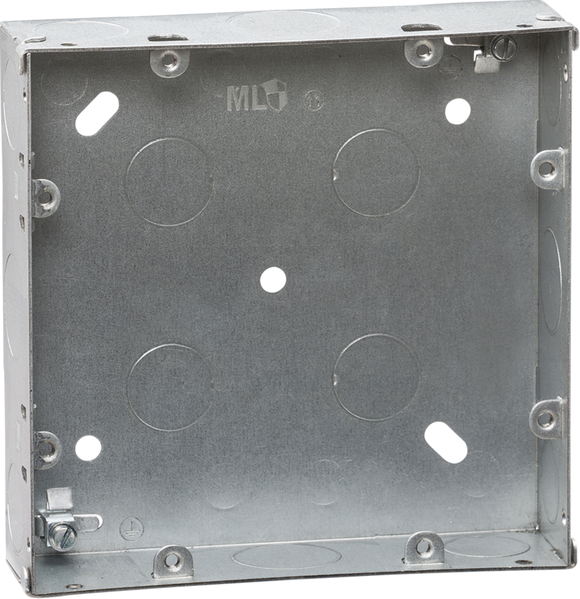 6-8G 35mm Galvanised Steel Box for flush mounting