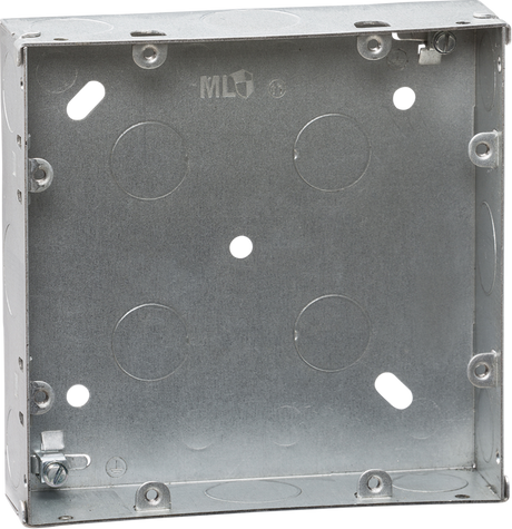 6-8G 35mm Galvanised Steel Box for flush mounting