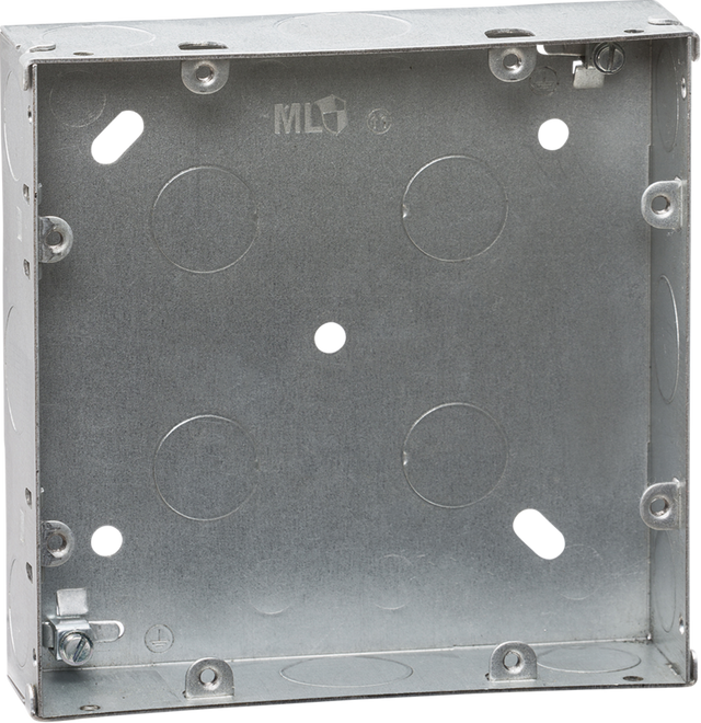 6-8G 35mm Galvanised Steel Box for flush mounting