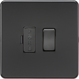 13A Switched Fused Spur Unit - Matt Black