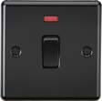 20A 1G DP Switch with Neon - Matt Black