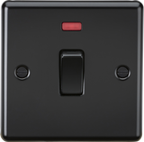 20A 1G DP Switch with Neon - Matt Black