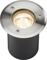 230V IP65 3W LED Stainless Steel Recessed Ground Light 3000K
