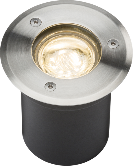230V IP65 3W LED Stainless Steel Recessed Ground Light 3000K