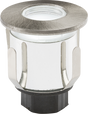 230V IP65 0.6W LED Mini Ground Light - Brushed Steel