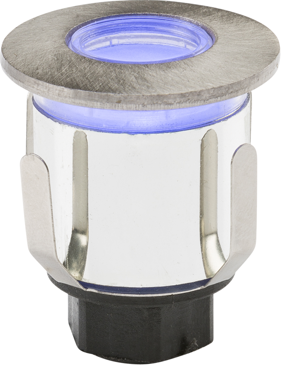 230V IP65 0.6W LED Blue Mini Ground Light with Three Interchangeable Heads