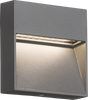 230V IP44 3W LED Square Wall/Guide Light - Grey