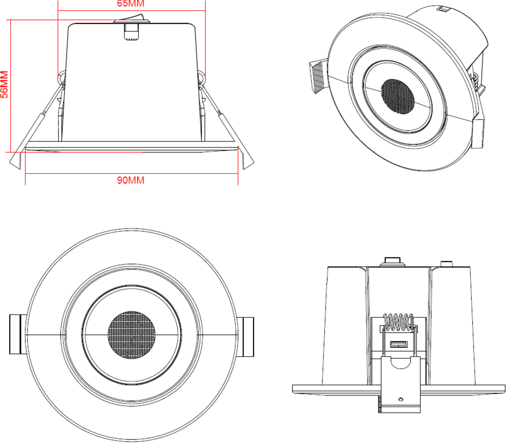 SpektroLED Evo Downlight - White Finish