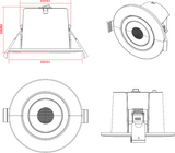 SpektroLED Evo Downlight - White Finish