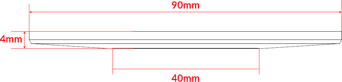 Alternative view of Fixed Bezel for SpektroLED Evo - White