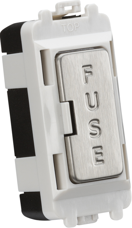 Knightsbridge 13A Fused Module - Brushed Chrome