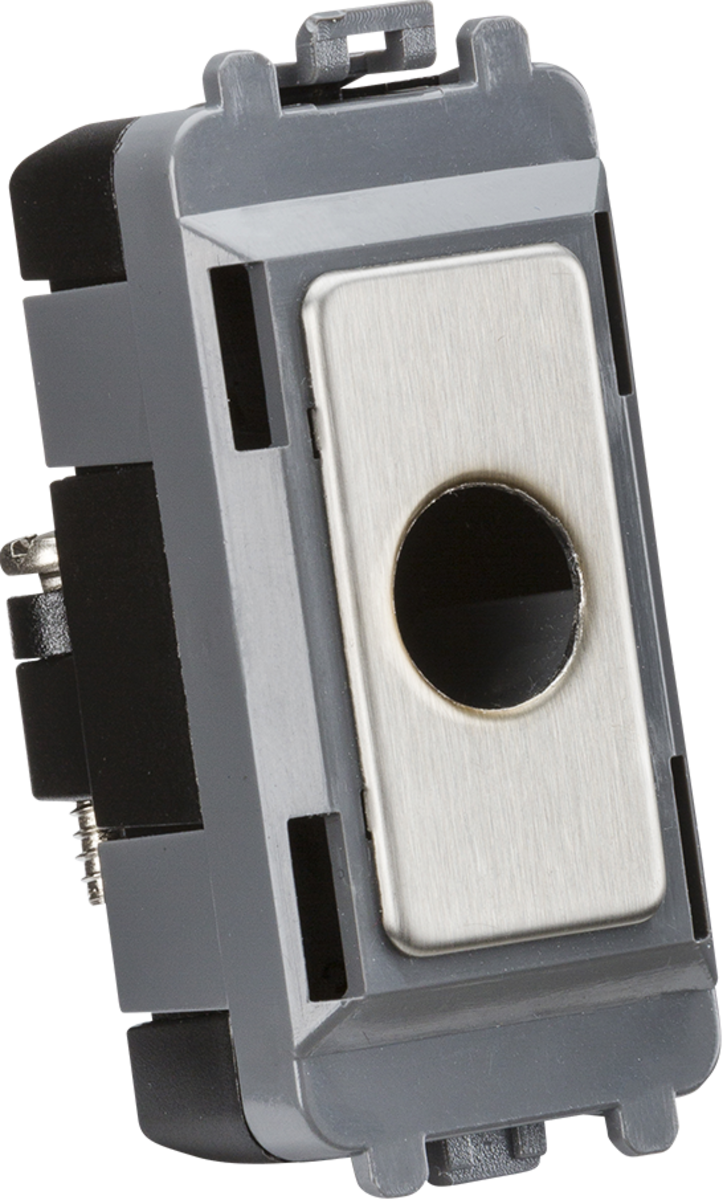 Flex Outlet Module - Brushed Chrome