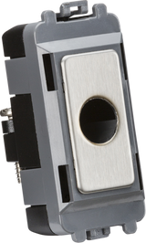 Flex Outlet Module - Brushed Chrome