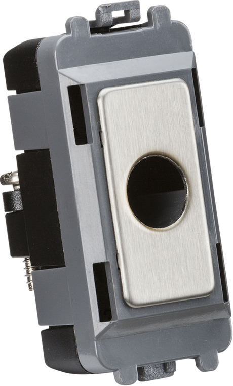 Flex Outlet Module - Brushed Chrome