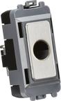Flex Outlet Module - Brushed Chrome