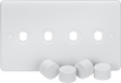 4G Dimmer Plate with Matching Caps - Knightsbridge